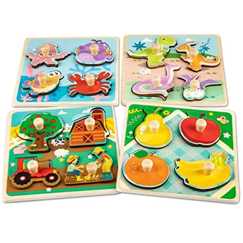 Wood Puzzles for 1 Year Olds - Engaging Early Learning Activity