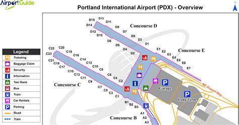 Portland International Airport Map | Living Room Design 2020