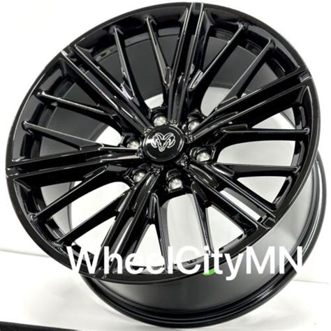 22 gloss black ZL1 Chevy Camaro OE replica wheels fits 2019 2023 RAM 1500 6×5.5 - WheelElite.com