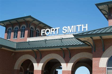 Riverfront Park Center Fort Smith, Arkansas Stock Image - Image of ...