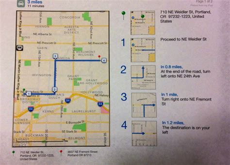 Printable Directions Map