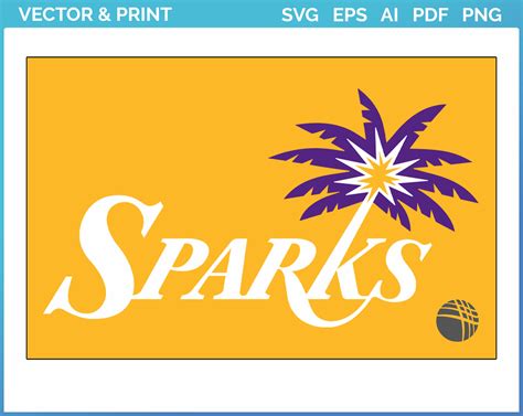 Los Angeles Sparks - Alternate Logo (2021) - Basketball Sports Vector SVG Logo in 5 formats ...