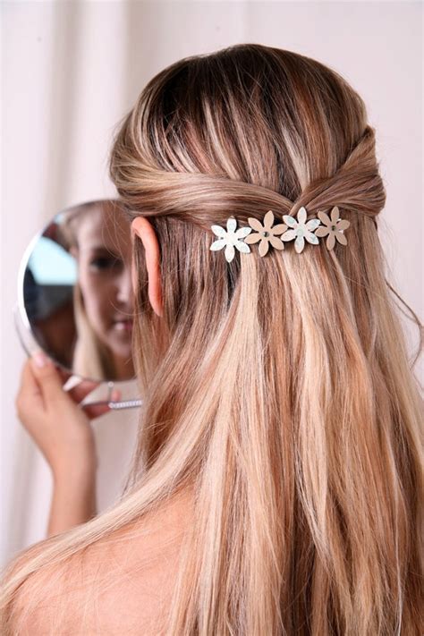 Items similar to Barrette, Girl barrette, Hair clip, Women barrette, Flower barrette, Women hair ...