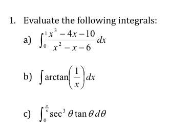 integration practice problems and solutions