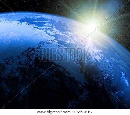 Planet Earth Sunrise Image & Photo (Free Trial) | Bigstock