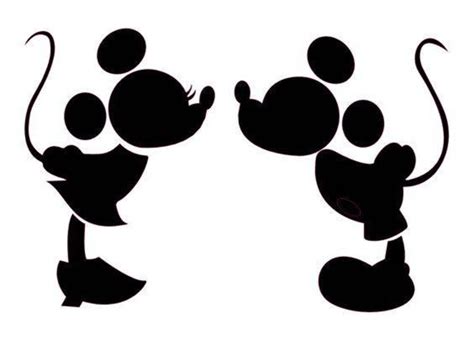 Mickey y Minnie-besos-SVG archivo recortado | Etsy