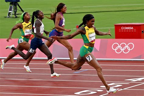 Historic ‘double-double’ Olympic win for sprinter Elaine Thompson-Herah ...