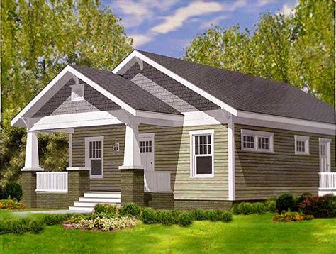 Craftsman Bungalow with Porches Front and Back - 50161PH | Architectural Designs - House Plans