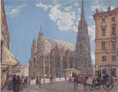 The St. Stephen's Cathedral in Vienna, c.1831 - Rudolf von Alt - WikiArt.org