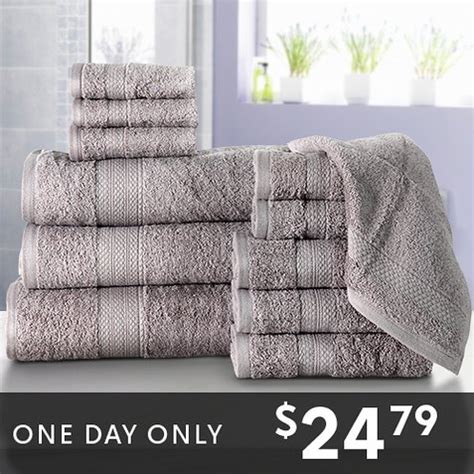 Up to 86% off 10- and 12-PC Bath Towel Sets : Only $24.79 | MyBargainBuddy.com