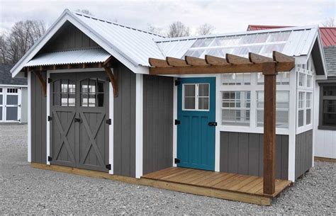 Premium 10' x 18' Greenhouse Garden Shed | Salem Structures, LLC