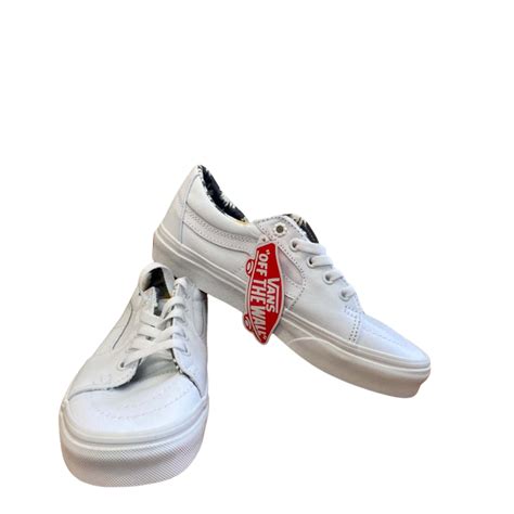 Vans Womens White Canvas Sneakers Size 36.5(s)