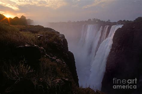 Victoria Falls Sunset - Zimbabwe Photograph by Craig Lovell