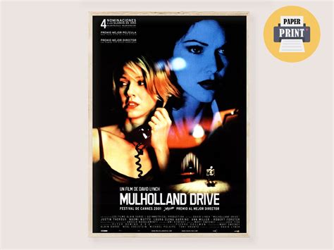 Mulholland Drive Movie Poster David Lynch Hollywood Film Art Print Neo ...