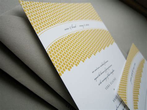 honeycomb wedding invitation | Wedding invitations, Wedding types, Invitations