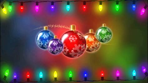 Flickering Christmas Lights on Christmas Ornament Background Motion Graphic Free Download - YouTube