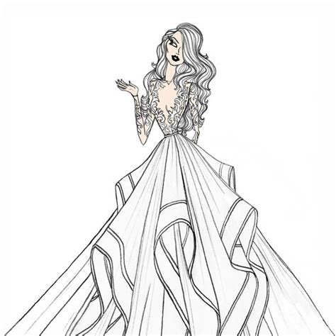 JLM Couture, Hayley Paige from Designer Wedding Dress Sketches for ...