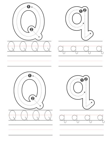 Free Preschool Letter Q Worksheets Printable PDF