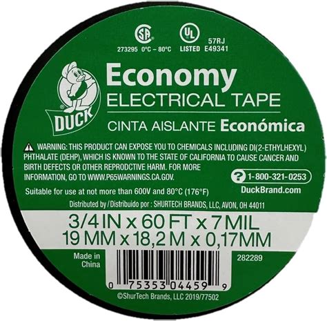 60' Duck Brand Auto Electrical Tape (Black) $1.23 + Free Shipping w/ Prime or on $35+