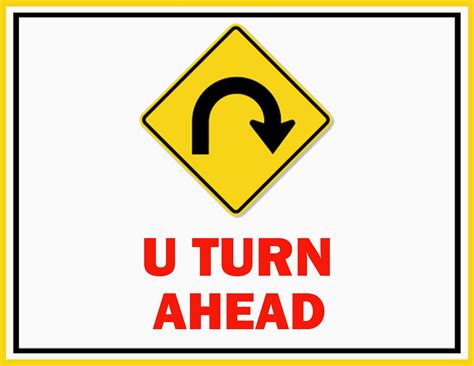 Editable Multi turn Ahead Sign PDF | FREE Download | Turn ons, Signs ...