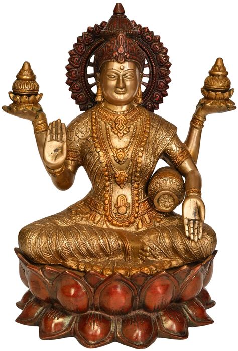 Goddess Lakshmi Seated on Lotus