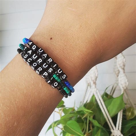 Stretch Zodiac Sign Astrology Bracelets Seed Bead Astrology | Etsy | Stackable gemstone ...