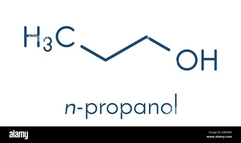 Propanol molecule Imágenes vectoriales de stock - Alamy