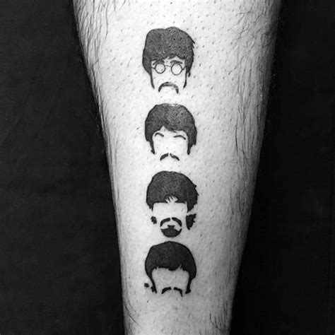 50 Beatles Tattoos For Men - English Rock Band Design Ideas