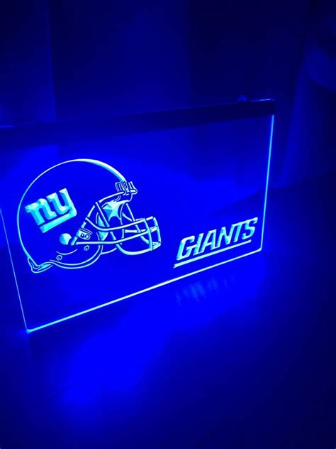 New York Giants LED Neon Blue Light Sign | Etsy