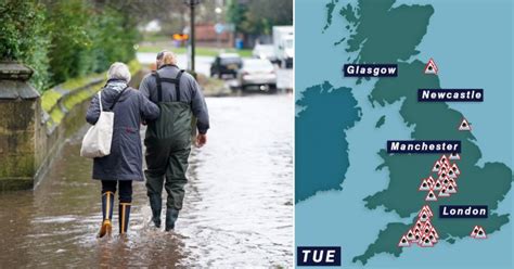 Map shows flooding risk areas in the UK after widespread snow | UK News | Metro News