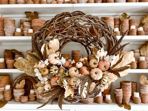 DIY Harvest Fall Wreath - Liz Marie Blog