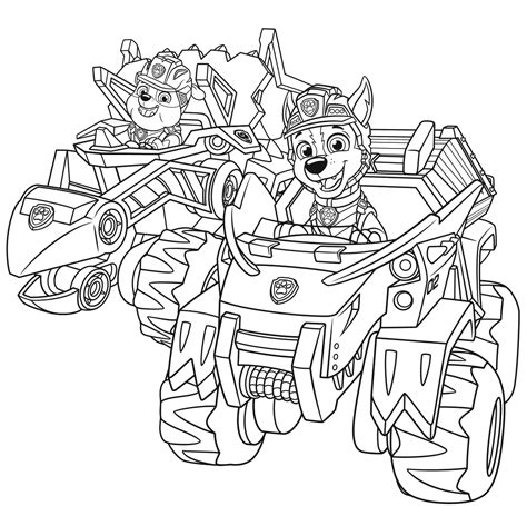 Paw Patrol Dino rescue coloring pages - Coloring pages 🎨