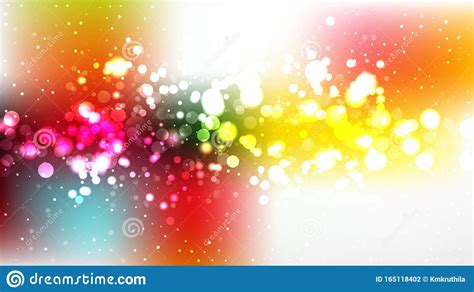 Colorful Blur Lights Background Design Stock Vector - Illustration of glare, glow: 165118402