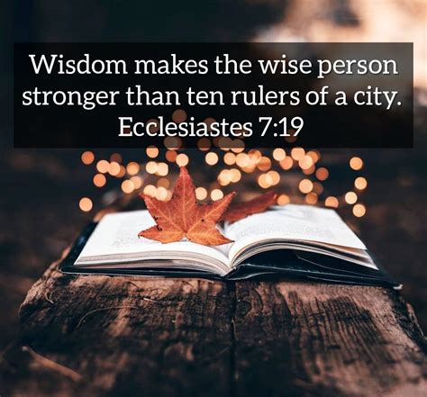 Scripture Verses, Scriptures, Ecclesiastes 7, Wise Person, Bible ...