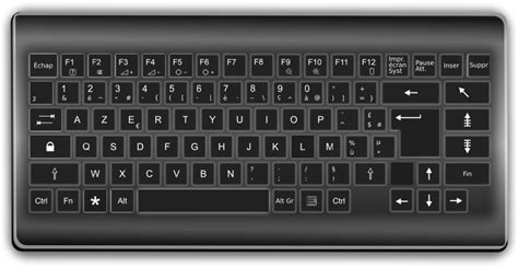 Awesome Keyboard (French) - Openclipart