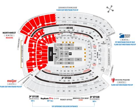 Seating & Maps | Cleveland Browns Stadium