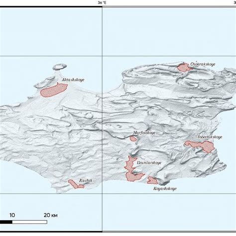 Physical map of the Kerch peninsula. | Download Scientific Diagram