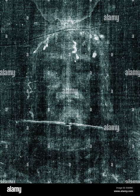 Shroud of turin negative face of jesus hi-res stock photography and images - Alamy