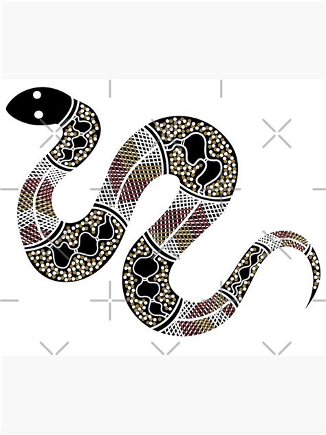 "Aboriginal Art - Snake" Poster by HogarthArts | Redbubble