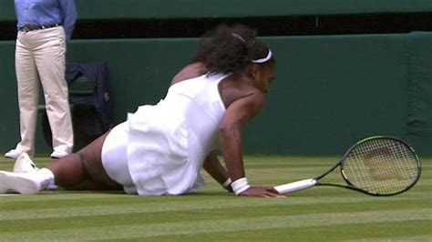 Serena falls during Wimbledon final | Wimbledon final, Wimbledon, Serena