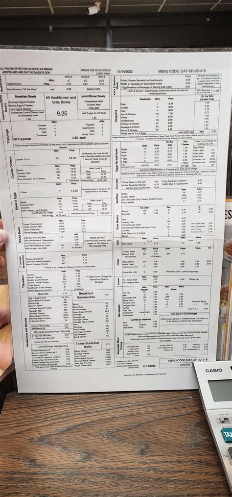 Full Waffle House menu (current as of 1/24/2023) : r/wafflehouse