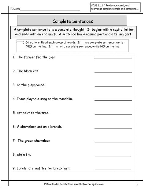 16 Sentence Handwriting Worksheets / worksheeto.com