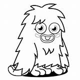 Moshi Monster Coloring Page  Home sketch template