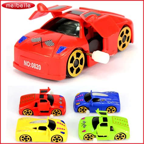 Children Wind Up Toy Car With Openable Door Multi Color 5PCS/LOT In Random Color-in Wind Up Toys ...