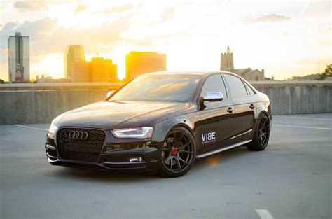 Black Audi S4 Taken to Another Level Aftermarket Lights — CARiD.com Gallery