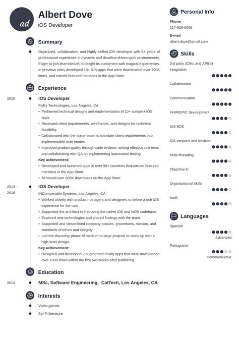 iOS Developer Resume: Sample & Writing Guide [20+ Tips]