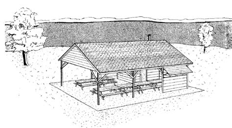 picnic shelter plans | Picnic Shelter Plans with Kitchen » Woodwork City Free Woodworking ...