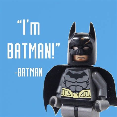 Brian Ferullo on Instagram: “"I'm Batman" - Batman #batman #lego # ...