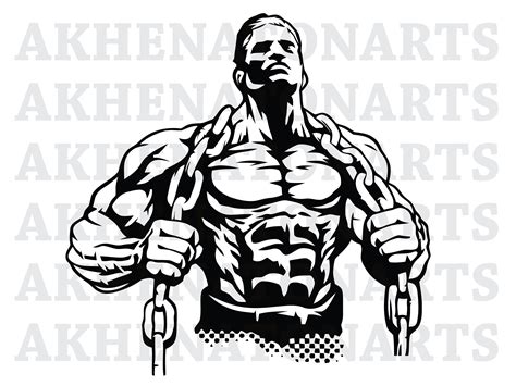 Gym Logo Svg Gym Svg Bodybuilder Logo Png Muscle Man Etsy | The Best ...