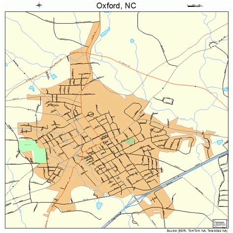 Oxford North Carolina Street Map 3749800